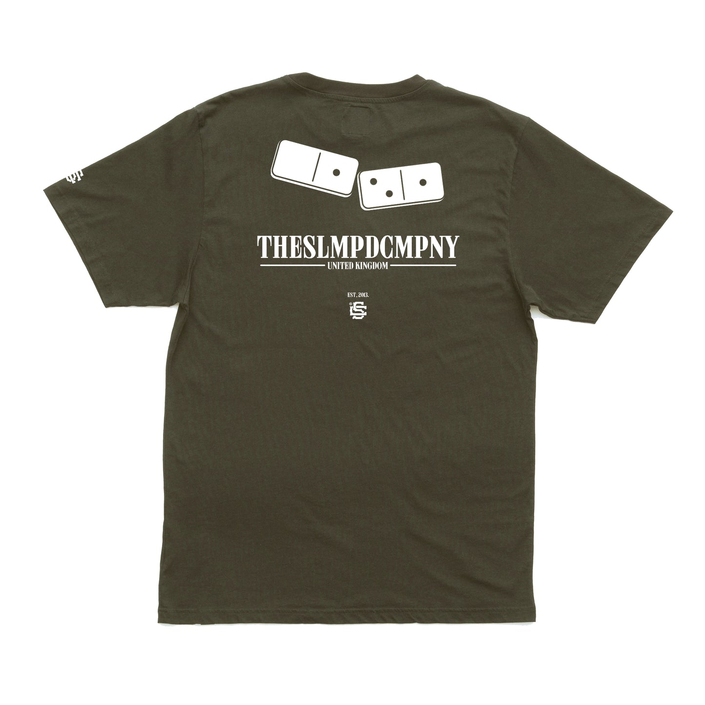 SLMPD DOMINO T SHIRT FROM STREETWEAR BRAND SLMPD CO STREET WEAR GARMENT CLOTHING APPAREL SLMPDCO BLACK TEE DIGBETH BIRMINGHAM