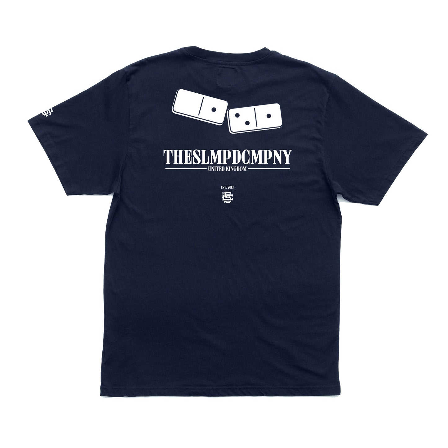 SLMPD DOMINO T SHIRT FROM STREETWEAR BRAND SLMPD CO STREET WEAR GARMENT CLOTHING APPAREL SLMPDCO BLACK TEE DIGBETH BIRMINGHAM