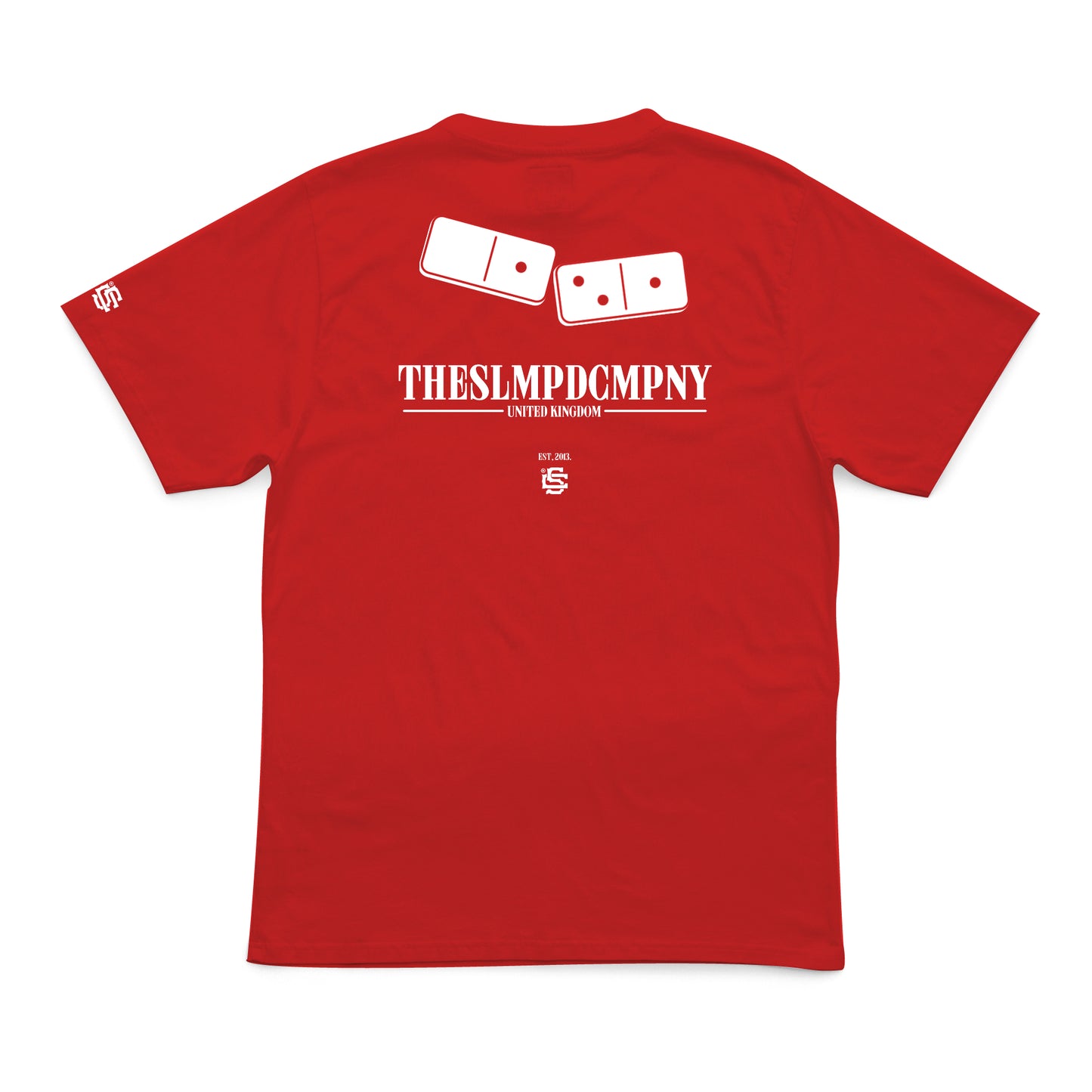 SLMPD DOMINO T SHIRT FROM STREETWEAR BRAND SLMPD CO STREET WEAR GARMENT CLOTHING APPAREL SLMPDCO BLACK TEE