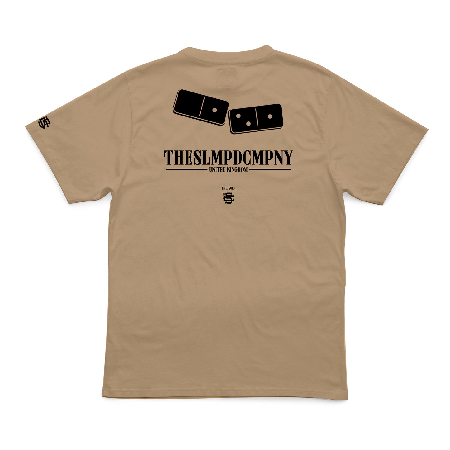 SLMPD DOMINO T SHIRT FROM STREETWEAR BRAND SLMPD CO STREET WEAR GARMENT CLOTHING APPAREL SLMPDCO BLACK TEE DIGBETH BIRMINGHAM