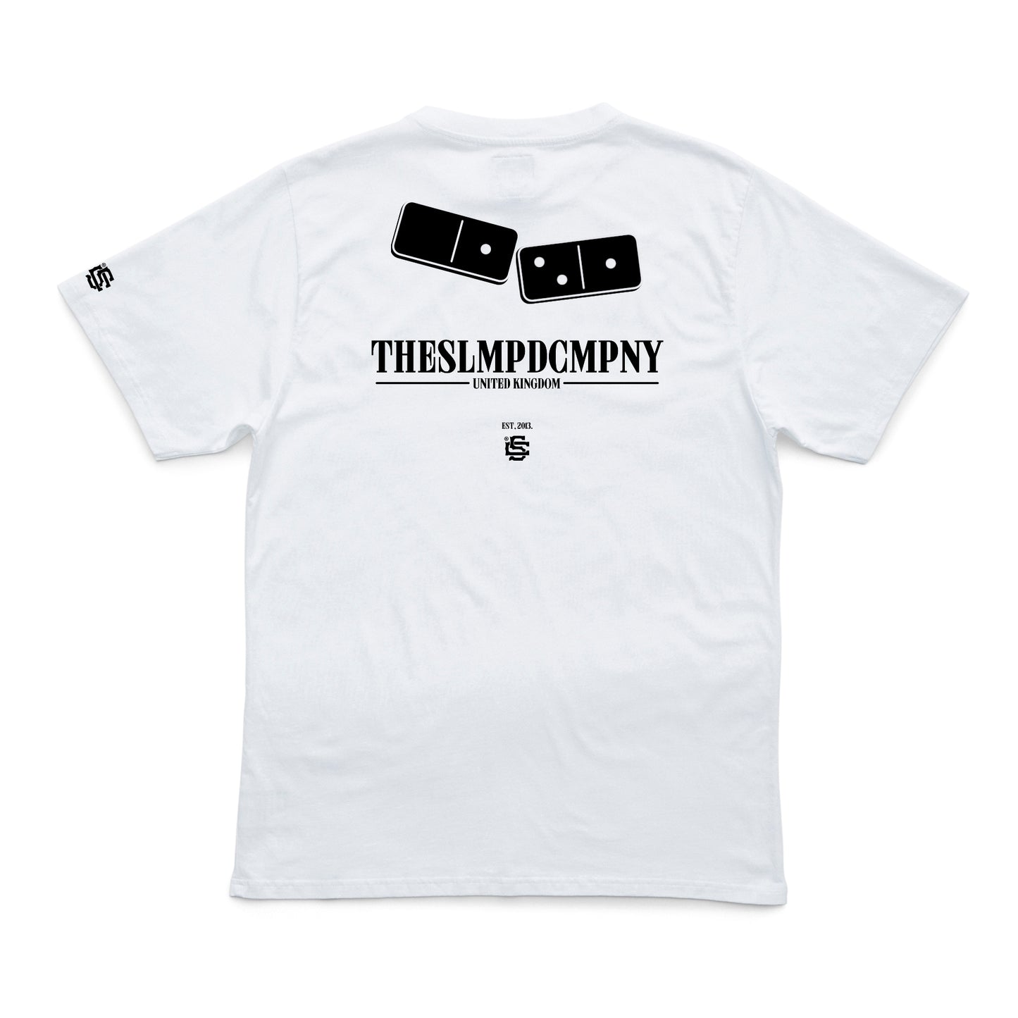 SLMPD DOMINO T SHIRT FROM STREETWEAR BRAND SLMPD CO STREET WEAR GARMENT CLOTHING APPAREL SLMPDCO BLACK TEE DIGBETH BIRMINGHAM