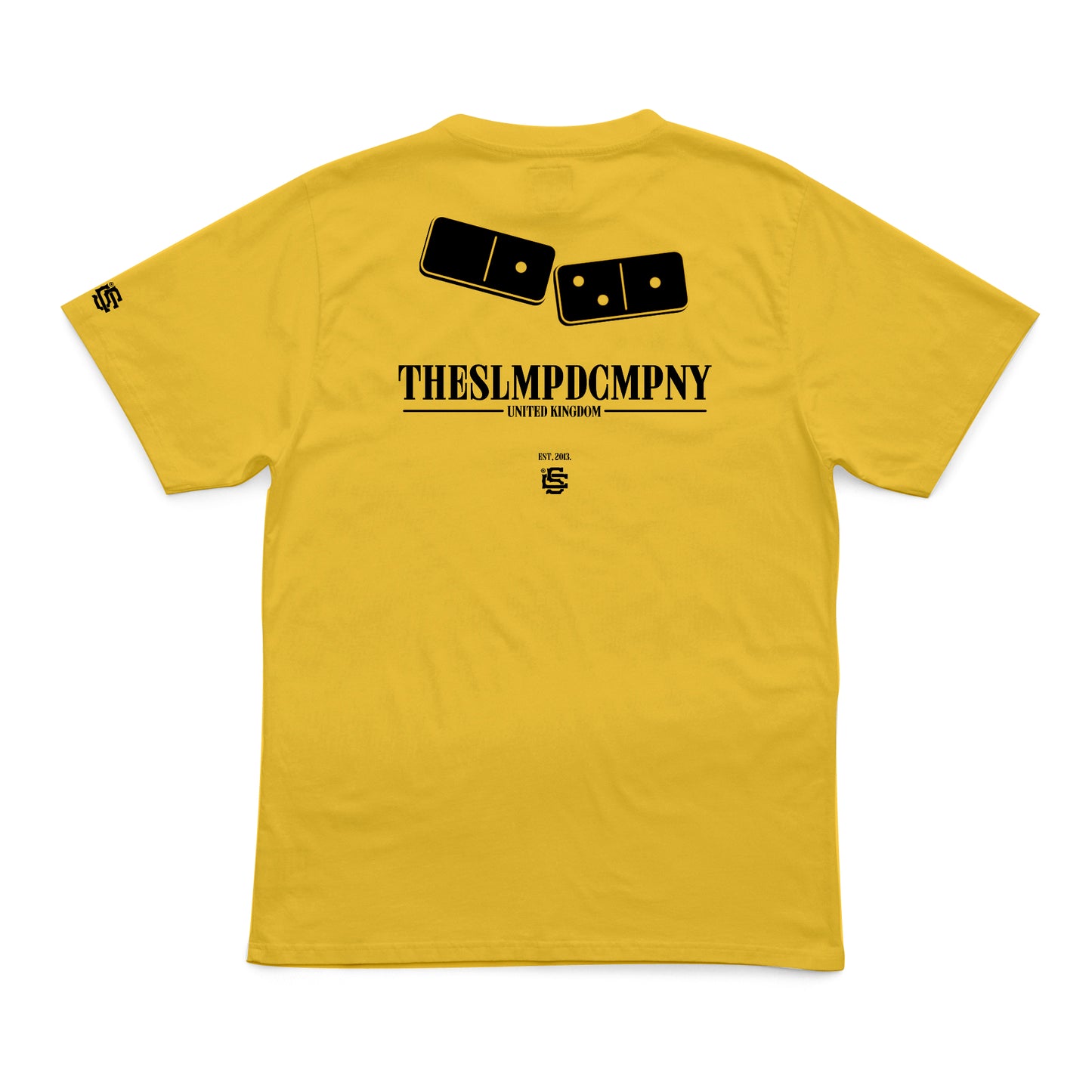 SLMPD DOMINO T SHIRT FROM STREETWEAR BRAND SLMPD CO STREET WEAR GARMENT CLOTHING APPAREL SLMPDCO BLACK TEE DIGBETH BIRMINGHAM