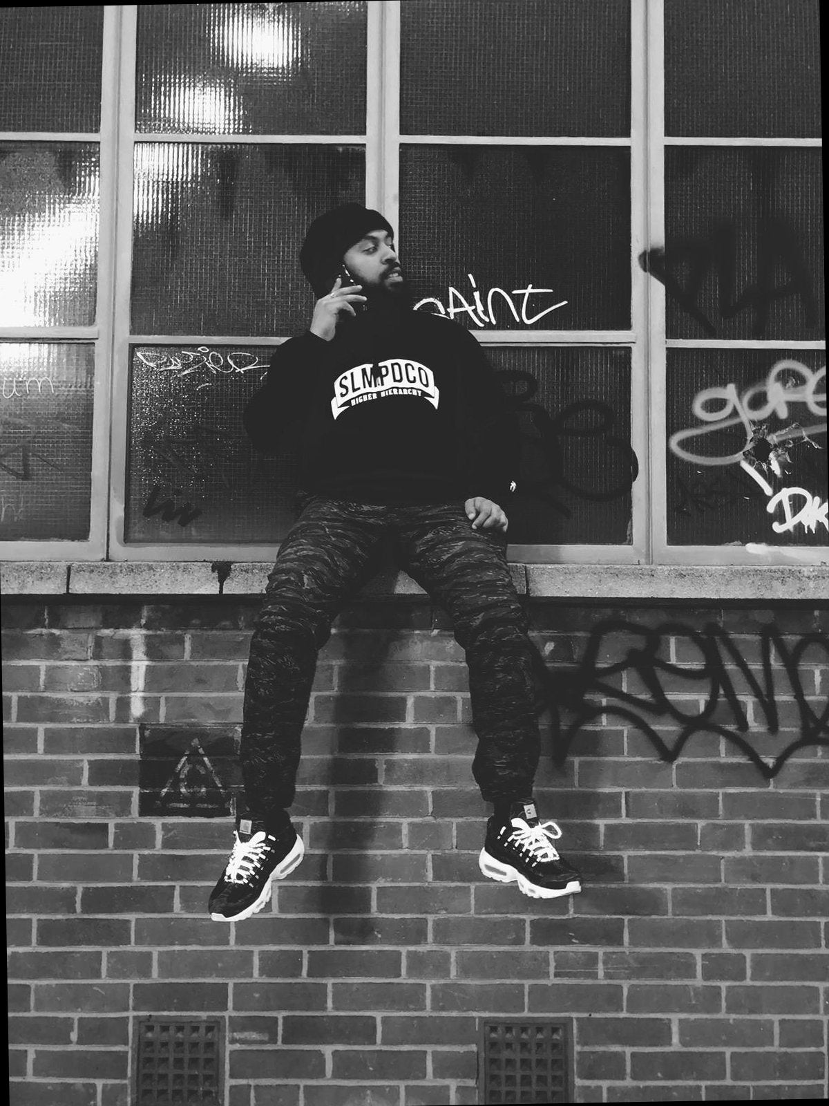 SLMPD DOMINO T SHIRT FROM STREETWEAR BRAND SLMPD CO STREET WEAR GARMENT CLOTHING APPAREL SLMPDCO BLACK TEE DIGBETH BIRMINGHAM