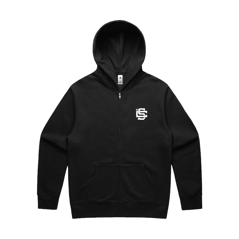 SC® Monogram Zip Hoodie [BLACK]