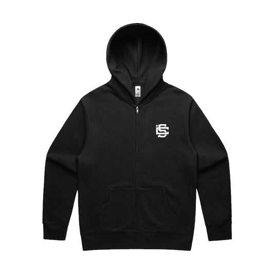 SC® Monogram Zip Hoodie [BLACK]